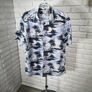 Old Navy Men's Size Large Button Front Tropical Print Shirt